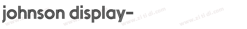 johnson display字体转换